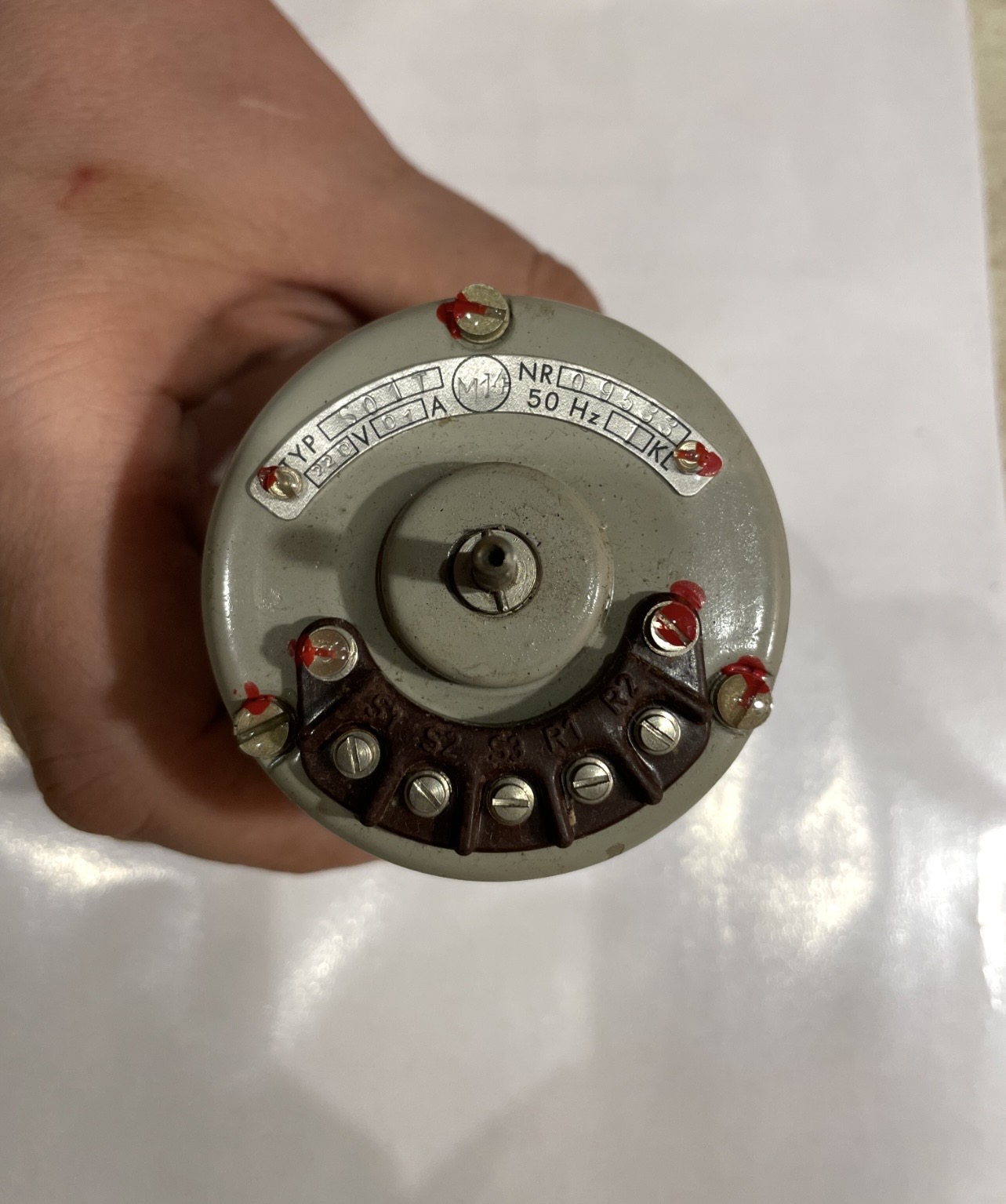 Сельсин Typ: SO- 1T/220V;01А;50HZ-(1kл) № 55538 (Польша)
